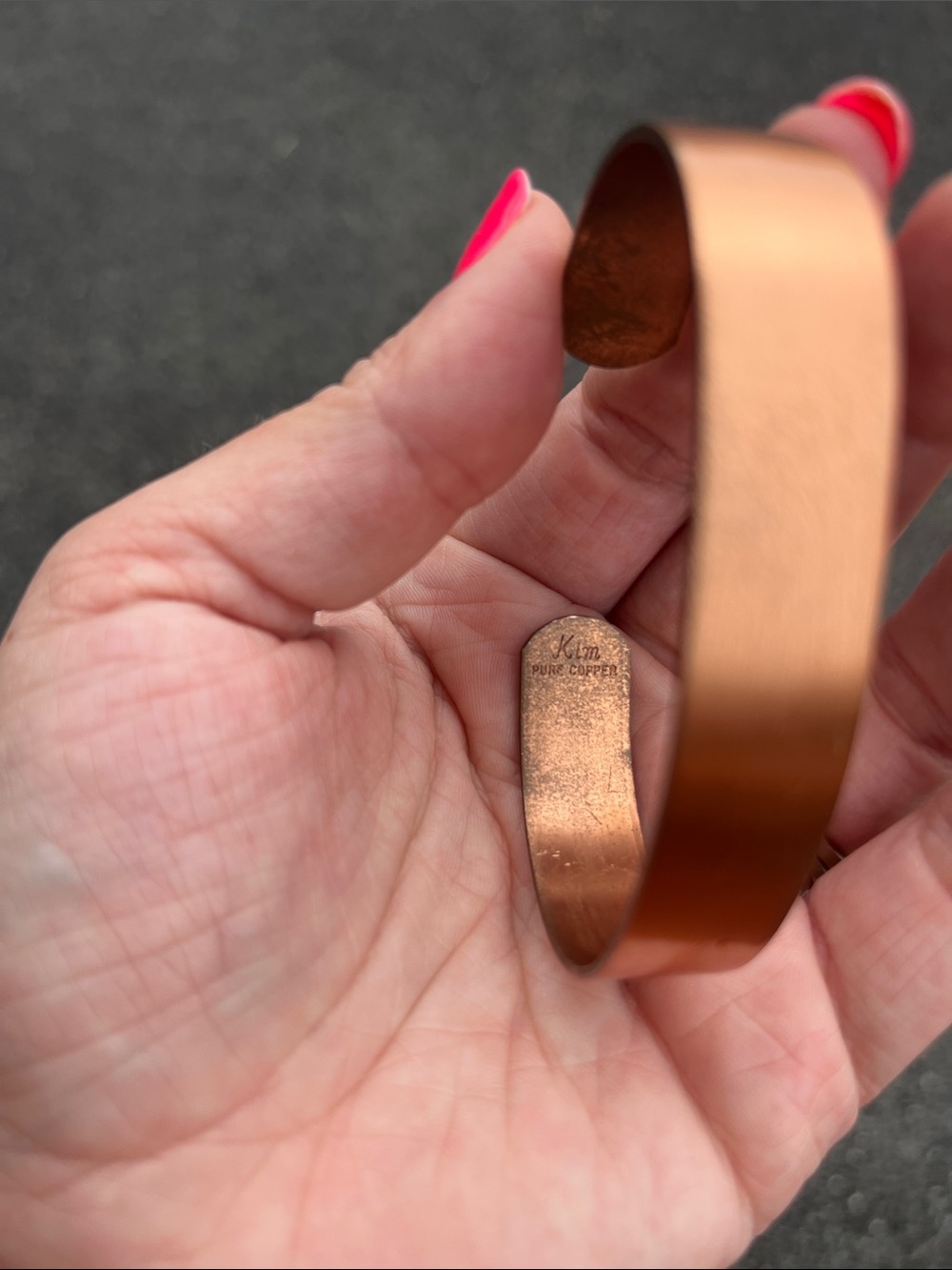Kim pure copper bracelet - Picture 3 of 3